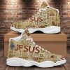 Religious God’s Word Jesus Basketball Shoes, Unisex Basketball Shoes For Men Women