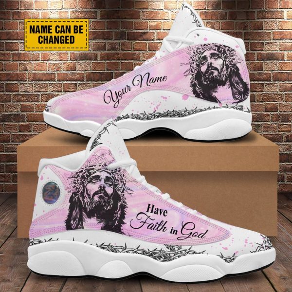 Have Faith In God Jesus Basketball Shoes, Unisex Basketball Shoes For Men Women