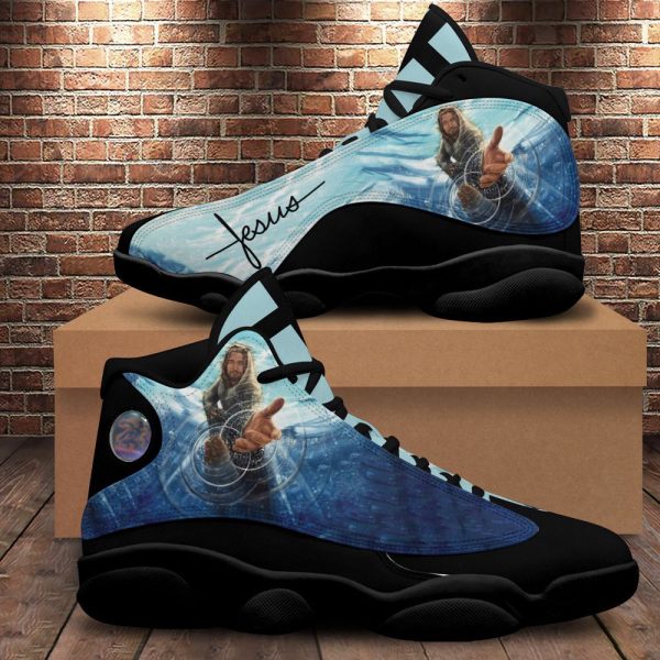 Jesus Takes My Hands Under Water Basketball Shoes, Unisex Basketball Shoes For Men Women