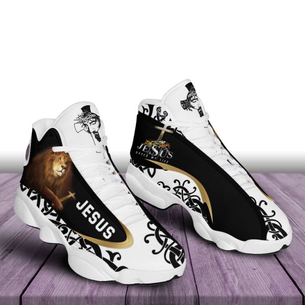 Jesus Saved My Life Lion Of Judah Basketball Shoes For Men Women, Gift For Jesus Lovers