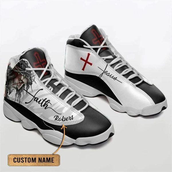 Christian Shoes, Jesus Faith Basic Custom Name Basketball Shoes For Jesus Lovers