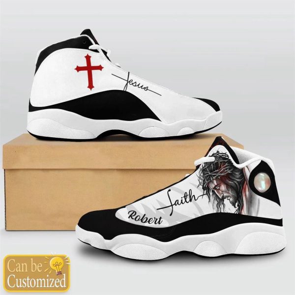 Christian Shoes, Jesus Faith Basic Custom Name Basketball Shoes For Jesus Lovers