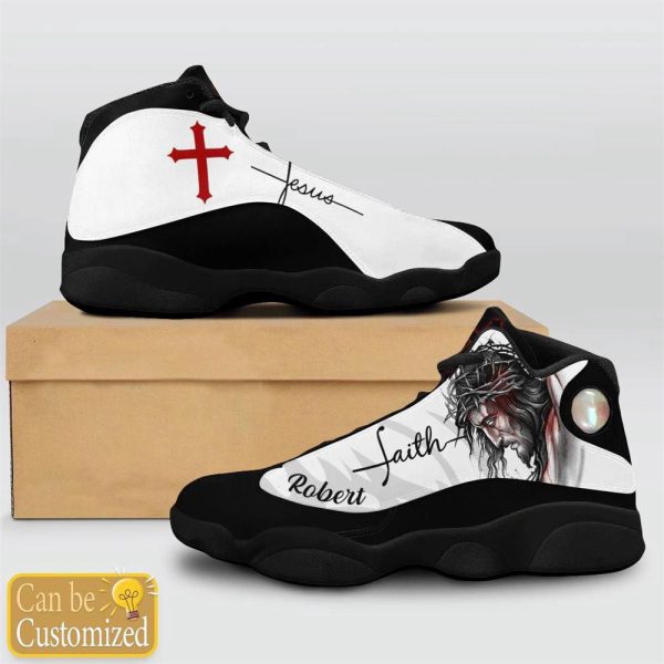 Christian Shoes, Jesus Faith Basic Custom Name Basketball Shoes For Jesus Lovers