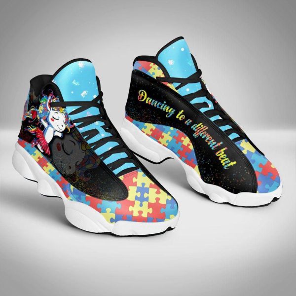 Autism Dancing In A Different Beat Basketball Shoes, Autism Shoes For Men Women