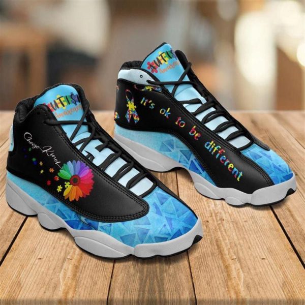 Autism Basketball Shoes, Its Ok To Be Different Autism Awareness Basketball Shoes For Men Women