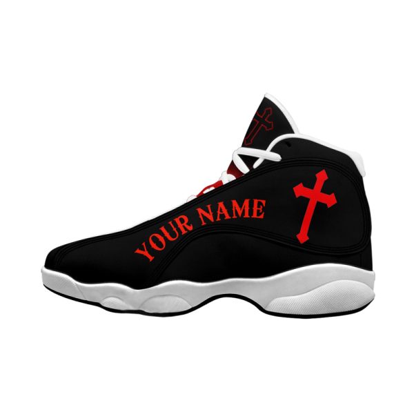 Jesus Saved My Life Customized Jesus Basketball Shoes With Thick Soles, Gift For Jesus Lovers