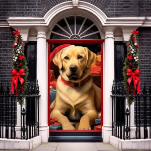 Christmas Front Door Cover Cute Pets,…