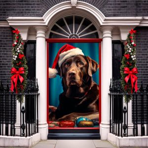 Christmas Front Door Cover, Entry Door…