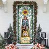 Jesus Is The Reason For The Season Door Cover, Faith Christmas Front Decor For Christmas