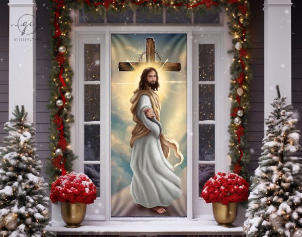 Christian Christmas Front Decor, Jesus Outdoor Decor, Gifts For Jesus Lover