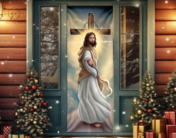 Christian Christmas Front Decor, Jesus Outdoor Decor, Gifts For Jesus Lover