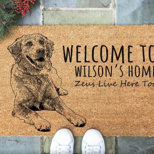 Dog Picture Doormat, Dog Mom Gift,…