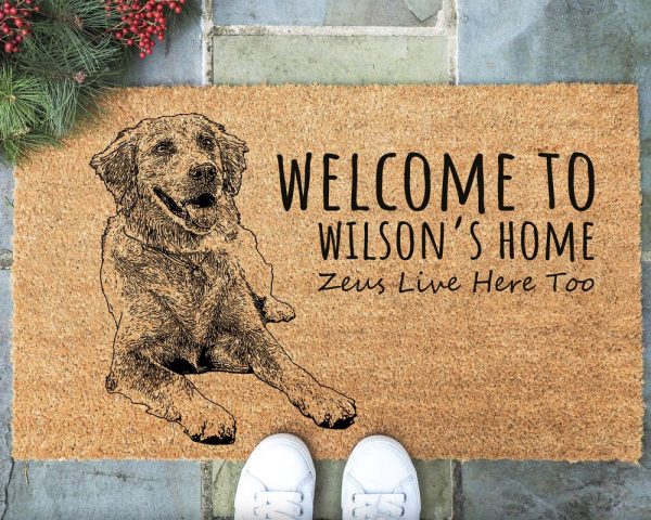 Dog Picture Doormat, Dog Mom Gift, Personalized Photo Doormat, Pet Owner Gift