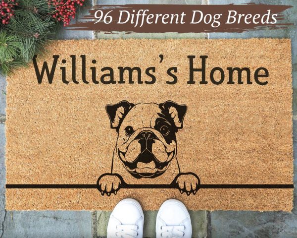 Custom Family Doormat, House Doormat, Dog Mom Gift, Personalized Doormat, For Pet Owner