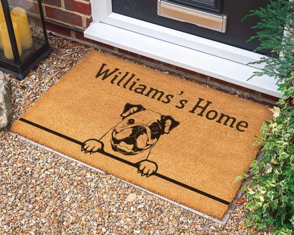 Custom Family Doormat, House Doormat, Dog Mom Gift, Personalized Doormat, For Pet Owner