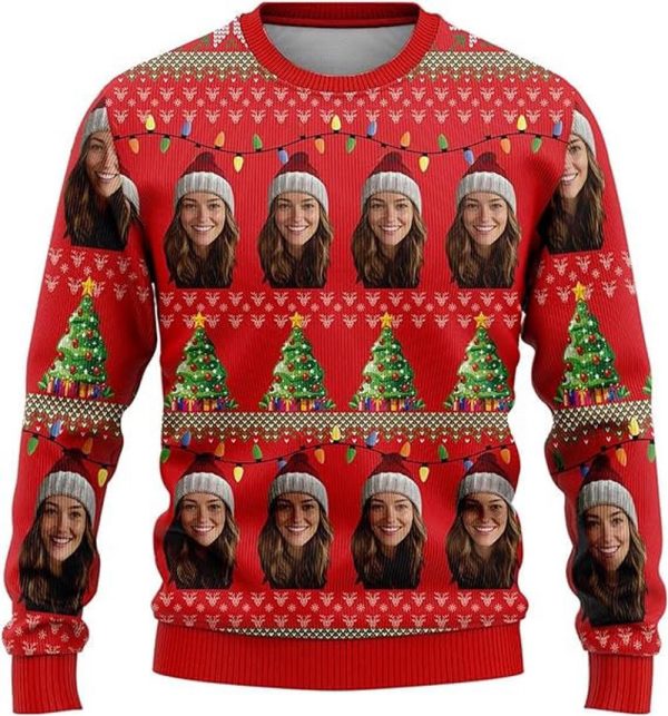 Personalized Face Ugly Christmas Sweater, Ugly Christmas Sweater, Custom Photo For Men Women
