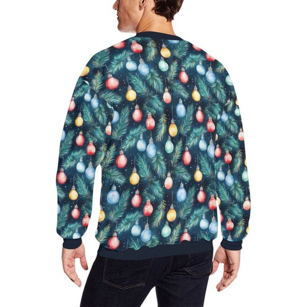Custom Face Ugly Sweater, Photo Santa Hat Christmas Lights Bad Xmas Print Women Men For Christmas