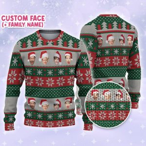 Custom Face Ugly Sweater, Personalized Photo…