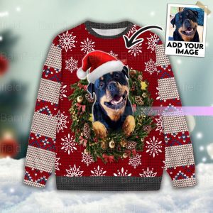 Christmas Custom Photo Ugly Sweater, Dog…