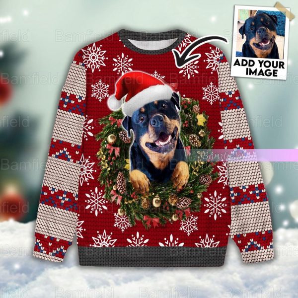 Christmas Custom Photo Ugly Sweater, Dog Cat Ugly Christmas Sweater, For Dog Lover