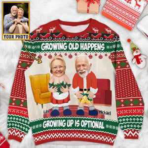 Personalized Photo Christmas Ugly Sweater, Custom…