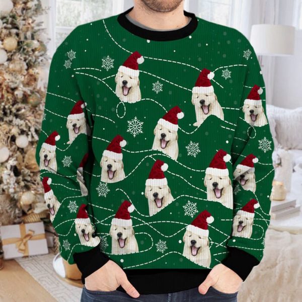 Persionalized Dog Christmas Ugly Sweater, Chirtsmas Gift For Dog Owners Lovers Dad Mom