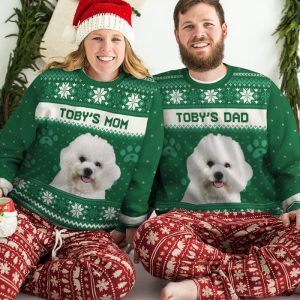 Persionalized Dog Christmas Ugly Sweater, Gift…