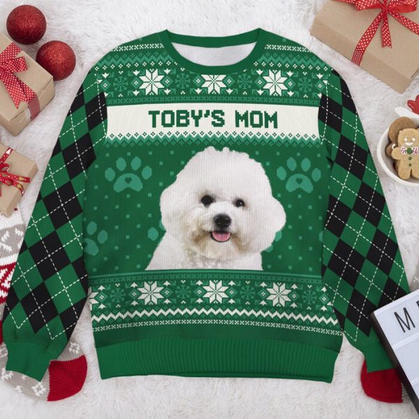 Persionalized Dog Christmas Ugly Sweater, Gift For Dog Owners Lovers Dad Mom