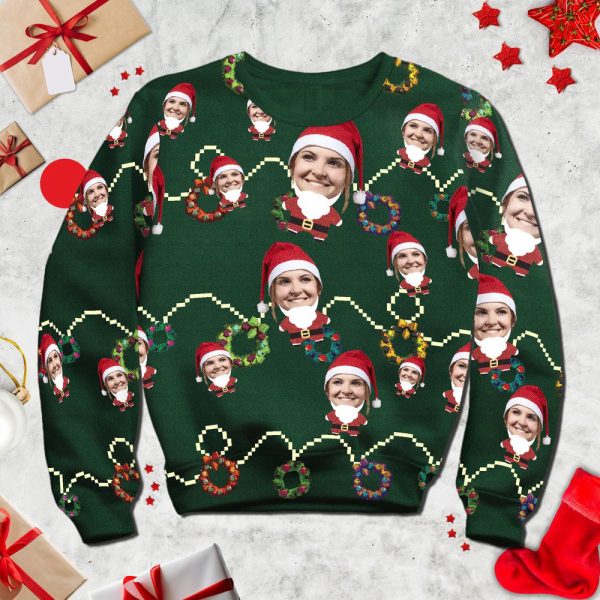 Personalized Ugly Sweater, Custom Face Christmas Family, Christmas Gift For Family