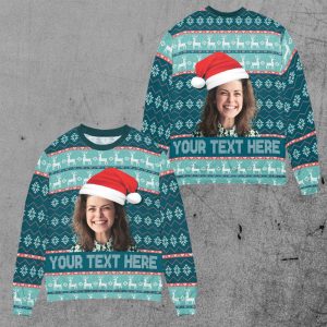 Custom Face Sweater, Personalized Ugly Christmas…