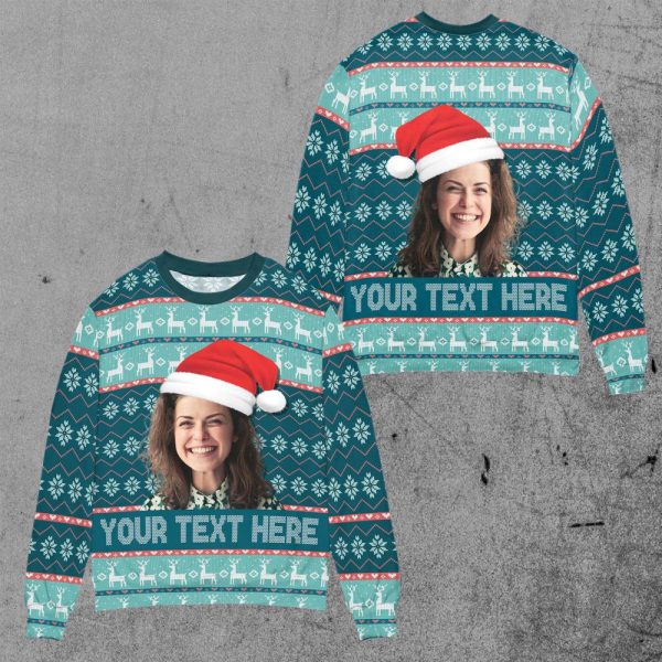 Custom Face Sweater, Personalized Ugly Christmas Sweater For Men And Women