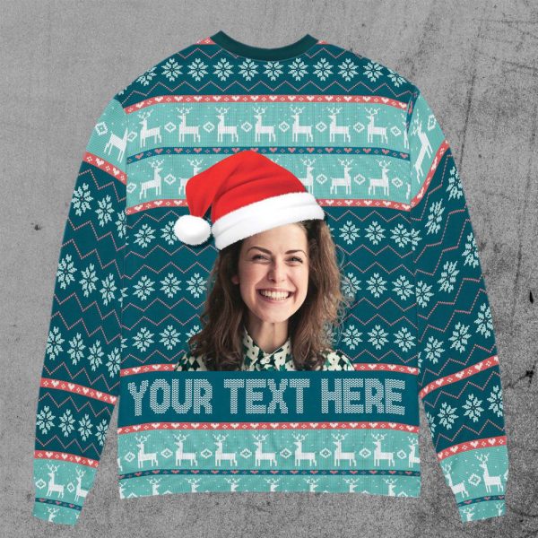 Custom Face Sweater, Personalized Ugly Christmas Sweater For Men And Women