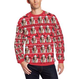 Custom Christmas Reindeer Sweater, Put Your…