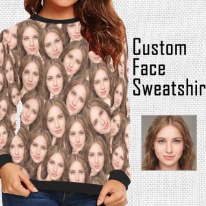 Your Face Sweatshirt, Custom Photo Sweatshirt,…