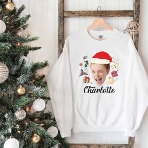Custom Photo Christmas Sweatshirt, Santa Sweatshirt,…