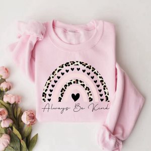 always be kind sweatshirt teacher sweatshirt leopard heart shirt for valentine .jpeg