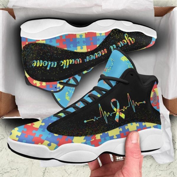 Autism Basketball Shoes, You Will Never Walk Alone Autism Basketball Shoes, For Men Women