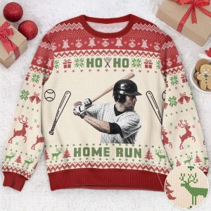 Baseball Ho Ho Home Run, Personalized…
