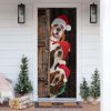 Basset Hound Christmas Door Cover – Best Gift For Holiday Decor