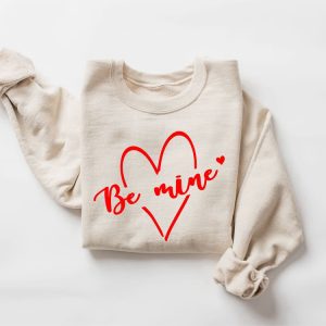be mine sweatshirt valentines sweatshirt cute heart sweatshirt gift for women.jpeg