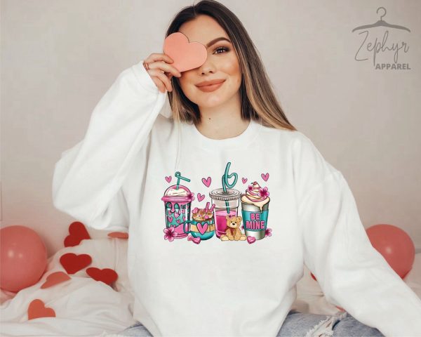 Be Mine Valentine Sweatshirt, Coffee Valentine Sweatshirt, Gift For Valentine