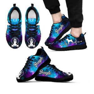 beagle dog lover shoes galaxy heartbeat sneakers walking running lightweight casual shoes for pet lover 1.jpeg