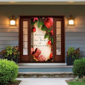 believe door cover christmas door covers outdoor christmas decorations front door decor holiday door covers.jpeg