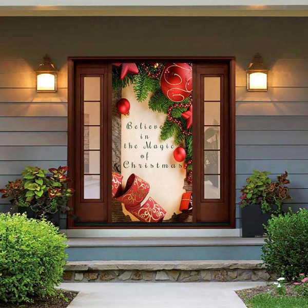 Believe Door Cover – Christmas Door Covers – Christmas Gift For Family