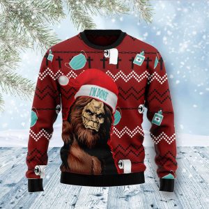 Bigfoot Done Ugly Christmas Sweater, Christmas…