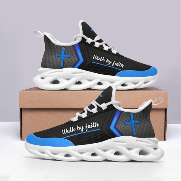 Black Jesus Walk By Faith Running Sneakers 3 Max Soul Shoes  For Men And Women