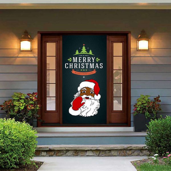 Black Santa Claus Decoration – Christmas Door Covers – Gift For Family