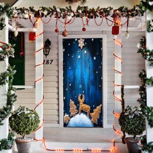 blue christmas door cover christmas door covers christmas gift for family 1.jpeg