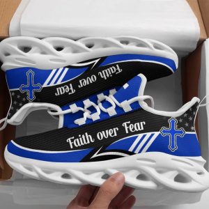 Blue Jesus Faith Over Fear Running…