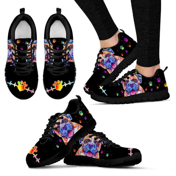 Boxer Dog Lover Shoes Colorful Sneakers Walking Running Lightweight Casual Shoes For Pet Lover